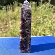 345g natural dream amethyst obelisk quartz crystal point healing gift