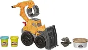 Play-Doh Wheels Front Loader Toy Truck for Kids Ages 3 and Up with Non-Toxic Sand Compound and Classic Compound in 2 Colors