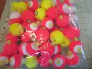 50 Comal Round Push Button 1.50" Weighted Foam Fishing Bobbers Float Assortment
