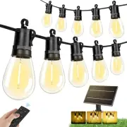 Brightever Solar String Lights Outdoor Waterproof, 100FT Solar Powered Patio ...