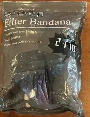 3 Pack Filter Bandana - Pink & Space Theme - with Filter Pouches