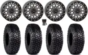 System 3 SB-6 15" Wheels Gunmetal (5+2) 30" Intersect Tires RZR XP 1000 / PRO XP