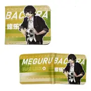 New Meguru Bachira Style A BLUE LOCK BiFold Wallet Credit Card Billfold