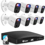 Swann 4K Security Camera System DVR with 2TB HDD, 8 Channel 8 8-Pack