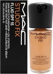 Studio Fix Fluid SPF 15 24Hr Matte Foundation Plus Oil Control - NW40 by MAC for Women - 1 oz Foundation