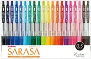 ZEBRA Gel Ballpoint Pen Sarasa Clip 0.5 20color JJ15-20CA