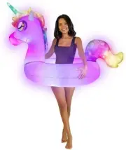 Poolcandy Unicorn Pool Tube Multi RGB Lighting Illuminated 42" Inflatable DSG2