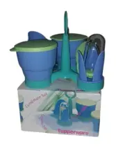 Tupperware NEW Condiment Set With Covers #3837