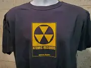New! ATOMIC RECORDS Milwaukee FALLOUT LOGO Authentic T-Shirt S-M-L-XL-XXL-XXXL