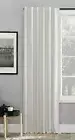 Sun Zero 84" Evelina Back Tab Blackout Window Curtain Panel - Pearl White