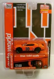 2019 '19 DODGE CHALLENGER SRT HELLCAT #10 ORANGE MIJO AUTO WORLD DIECAST 2021