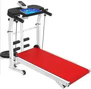 2 in 1 Foldable Treadmill - Free Installation Ultra-Quiet Small Fitness Equipment - Multi-Function Home Flat Folding Portable Treadmill