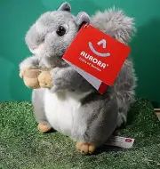 Squirrel Plush Toy Squirrel Holding Acorn, New