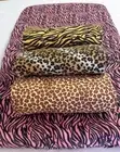 BABY SET SHEET 'NEW FLANNELETTE ANIMAL PRINT' 100% Cotton SOFT FITTED BED