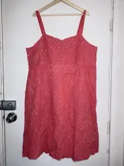 New $89 AUTOGRAPH California Dreaming Watermelon Dress Size 22 #20425