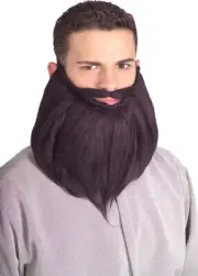 Black 8'' Beard & Mustache Set