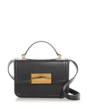 Jimmy Choo Diamond Top Handle Leather Shoulder Bag