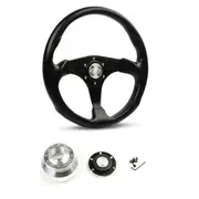SAAS Steering Wheel SW515B-R & billet boss for ididit GM Style Aftermarket Steering Columns