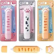 3Pcs 2 in 1 White Out Correction Tape, BetterJonny Cute Correction and Glue Tape Novelty Double Sided Roller White Out Tape Office Supplies School Home Stationery
