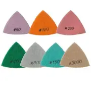 7 Piece Electroplated Diamond Triangular Dry Polishing /Buffing Pad Set BRTTDSET