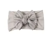 Baby Headband Comfortable to Wear All-match Soft Infant Toddler Washable Anti-fade Bow Hair Band Birthday Gift -Grey