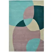 Modern Pebbles Handmade Wool Rug-6232-Mauve-110x160cm