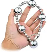 BDSM anal dildos, anal beads, anal chains made of metal, large anal beads made of stainless steel, ball chains with anal beads, SM anal sex toys for men and women