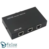 在飛比找momo購物網優惠-【Veloz】二對一手動RJ45網路線分享器/切換器-Vel