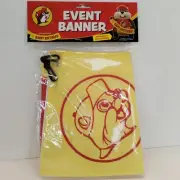 Buc-ee’s Yellow Happy Birthday Reusable Banner Bucees NEW Sealed Two Hooks