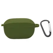 Earphone Case Shockproof Soft Silicone Wireless Bluetooth-compatible Earbuds Protective Cover for JBL Wave 100 Army Green
