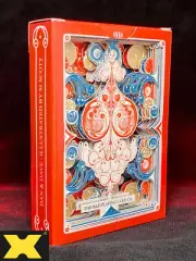 Dan & Dave Smoke & Mirrors V8 - Red Ace carved playing cards by Victor de Urda