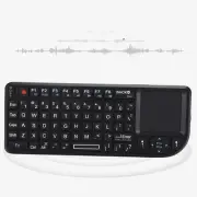2.4GHz Wireless Touchpad/Rechargeable Ultra Mini Thin USB Backlit Keyboard F WPD