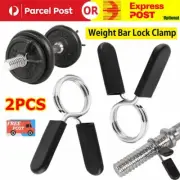 2 PCS 25mm Gym Dumbbell Barbell Weight Bar Lock Clamp Spring Collar Clips GD