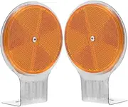 Reflective Road Marker Signs 2pcs Driveway Reflectors for Enhanced Visibility Traffic Warning