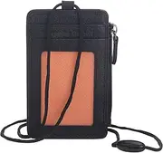 [Josephine Osthoff] BONN Lanyard Black Genuine Leather with RFID Protection