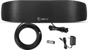 Amplified Indoor AM FM Antenna 50 Mile Radio Booster for Stereo Signals