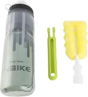 Insulated Mountain Cycling Water Bottle, Triple Wall 600ML PP Squeeze Bottle with Self Sealing Cap, Leakproof Cycle Water Bottle for Cycling
