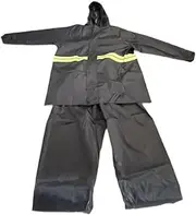 Hellery Rain Suit Rainproof Lightweight Elastic Waist for Men Rain Trousers