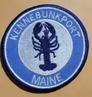 Embroidered Kunnebunkport Maine Patch approx 3" iron-on or sew