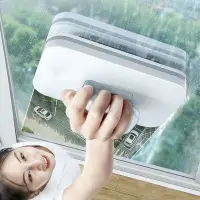 在飛比找松果購物優惠-【擦窗神器】磁性雙面玻璃擦窗器（單層玻璃 高樓玻璃 窗戶清潔