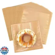 EvYoMai Heat Sealable Bakery Bags with Window, 100 Pack 7x7.5 Inches Cookie B