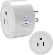 Smart Outlet Plug, Smart Plug, WiFi Outlet with Timer & Schedule, Voice Control, Remote Control, Smart Home Automation