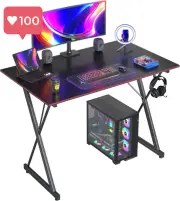 32-Inch Gaming Desk – PC Computer Desk for Home Office, Ergonomic Workstation,