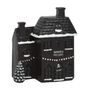 Haunted Holiday House Incense Cone Burner Black Gothic Spooky Cryptmas