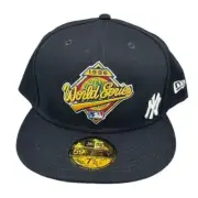 New Era New York Yankees 96 WS Side Patch 59FIFTY Fitted Hat Navy Size 7 3/4