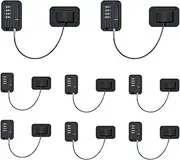 Voittozege 8 Packs Black Refrigerator Lock4 Digit Lock for Windows Closets