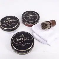 在飛比找蝦皮購物優惠-SAPHIR 莎菲爾 金質 皮革鏡面亮光蠟(小罐) 50g 