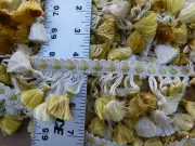 By Yard Scalamandre Moulin Yellows 100% Silk Tassel Trim Yellow Cream MSRP$280/Y