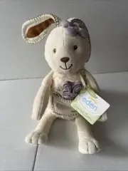 Eden Sprouts & Sprites Bailey Blossom Bunny NWT Hugs Retired HTF Cream Lavender