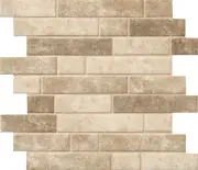 MSI SMOT-GLSIL-6MM 11-13/16" x 11-13/16" Linear Mosaic Sheet - - Sandhills